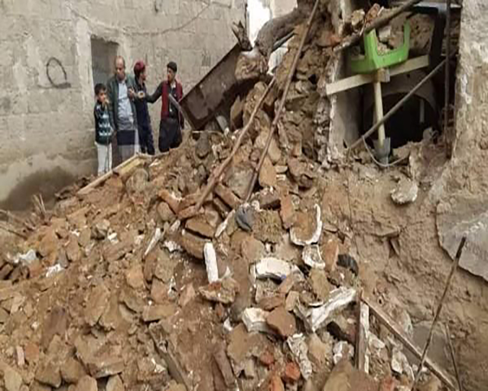  انهيار منزل في صنعاء 