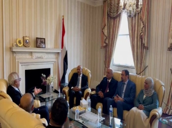 طارق صالح يزور سفارة اليمن في لندن